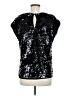 Halogen Black Short Sleeve Top Size M - photo 2
