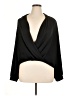 Lush 100% Polyester Black 3/4 Sleeve Blouse Size XL - photo 1