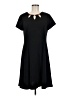 AGB Solid Black Casual Dress Size 12 - photo 1