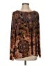Chico's Paisley Brown Long Sleeve Blouse Size Lg (2) - photo 1