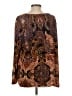 Chico's Paisley Brown Long Sleeve Blouse Size Lg (2) - photo 2