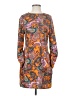 Code x Mode 100% Polyester Paisley Orange Casual Dress Size S - photo 1