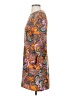 Code x Mode 100% Polyester Paisley Orange Casual Dress Size S - photo 5