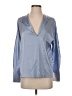 Vince. 100% Silk Blue Long Sleeve Silk Top Size XS - photo 1