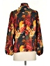 Sunny Leigh 100% Polyester Tropical Orange 3/4 Sleeve Blouse Size S - photo 2