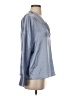Vince. 100% Silk Blue Long Sleeve Silk Top Size XS - photo 4