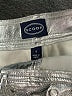 Scoop 100% Polyester Metallic Silver Faux Leather Skirt Size 4 - photo 4