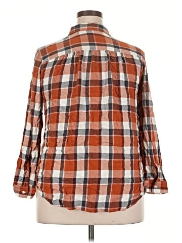 Ann Taylor LOFT Outlet 3/4 Sleeve Button-Down Shirt (view 2)