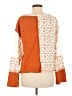 Shein Orange 3/4 Sleeve Blouse Size 6 - photo 2