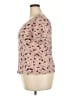 J.Jill 100% Polyester Floral Polka Dots Pink Short Sleeve Top Size 2X - photo 5