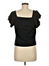 J.Crew 100% Cotton Black Short Sleeve Top Size XS - photo 2