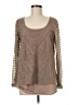 Venus 100% Polyamide Brown Long Sleeve Blouse Size M - photo 1