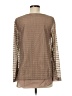 Venus 100% Polyamide Brown Long Sleeve Blouse Size M - photo 2