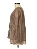 Venus 100% Polyamide Brown Long Sleeve Blouse Size M - photo 5