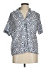Diane von Furstenberg Paisley Blue Short Sleeve Blouse Size M (estimated) - photo 1