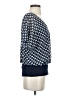 CAbi 100% Polyester Blue Short Sleeve Blouse Size S - photo 4