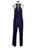 Rebecca Taylor 100% Viscose Solid Blue Jumpsuit Size 10 - photo 2