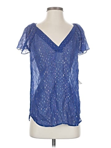 Ella Moss Short Sleeve Silk Top (view 1)