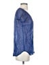 Ella Moss Blue Short Sleeve Silk Top Size XS - photo 4