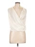 Glam 100% Polyester Ivory Tank Top Size L - photo 1