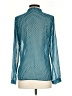 MICHAEL Michael Kors 100% Polyester Polka Dots Teal Long Sleeve Blouse Size XS - photo 2