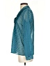MICHAEL Michael Kors 100% Polyester Polka Dots Teal Long Sleeve Blouse Size XS - photo 5