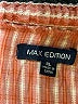 Max Edition Orange 3/4 Sleeve Blouse Size XL - photo 7