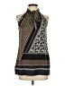 Lafayette 148 New York 100% Silk Print Black Blouse Size P (petite) - photo 1
