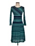 BCBGMAXAZRIA Stripes Teal Casual Dress Size XS - photo 1