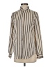 Ann Taylor Stripes Ivory Long Sleeve Blouse Size S - photo 1