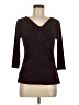 Ann Taylor Burgundy 3/4 Sleeve Top Size M - photo 1