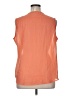 Mix & CO Orange Sleeveless Button-Down Shirt Size XL - photo 2