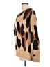 Evereve 100% Nylon Animal Print Tan Pullover Sweater Size L - photo 5