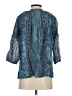 Bella 100% Viscose Teal 3/4 Sleeve Blouse Size XS - photo 2