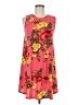 Acting Pro Tropical Pink Casual Dress Size M - photo 1