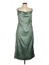 Lulus Metallic Green Cocktail Dress Size L - photo 1