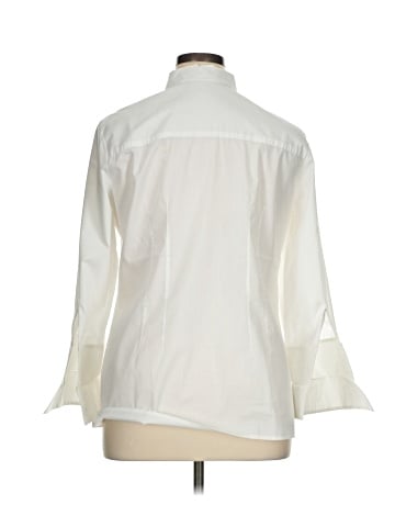 Signature by Larry Levine 3/4 Sleeve Button-Down Shirt (view 2)