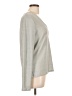 White House Black Market Metallic Silver Pullover Sweater Size L - photo 4