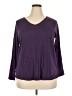 Cacique Purple 3/4 Sleeve Top Size 18 - 20 - photo 1