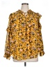Lane Bryant 100% Polyester Yellow Long Sleeve Blouse Size 16 - photo 1