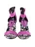 Jeffrey Campbell Color Block Floral Purple Sandals Size 7 1/2 - photo 2