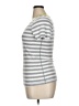 Three Dots Stripes Gray Short Sleeve T-Shirt Size XL - photo 5