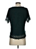 Chloe K Teal Short Sleeve Top Size S - photo 2
