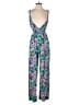 GO COCO 100% Rayon Paisley Green Jumpsuit Size S - photo 1