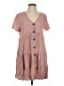 Assorted Brands Hearts Pink Casual Dress Size S - photo 1