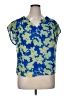 Calvin Klein Blue Short Sleeve Blouse Size XL - photo 1