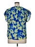 Calvin Klein Blue Short Sleeve Blouse Size XL - photo 2