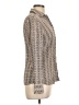 Talbots Houndstooth Gray Long Sleeve Blouse Size 10 - photo 4