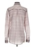 Maurices Plaid Gray Long Sleeve Blouse Size S - photo 2
