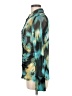 Future Collective Print Teal Long Sleeve Blouse Size M - photo 5
